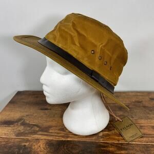 Filson Tin Packer Hat Dark Tan Size XL Made In USA NWT